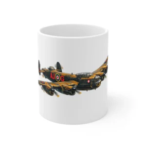 RAF Legends - Lancaster - Clean Aircraft Cutout Scene - Mug