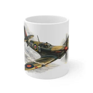 RAF Legends - Spitfire Victory Flight Scene - Mug