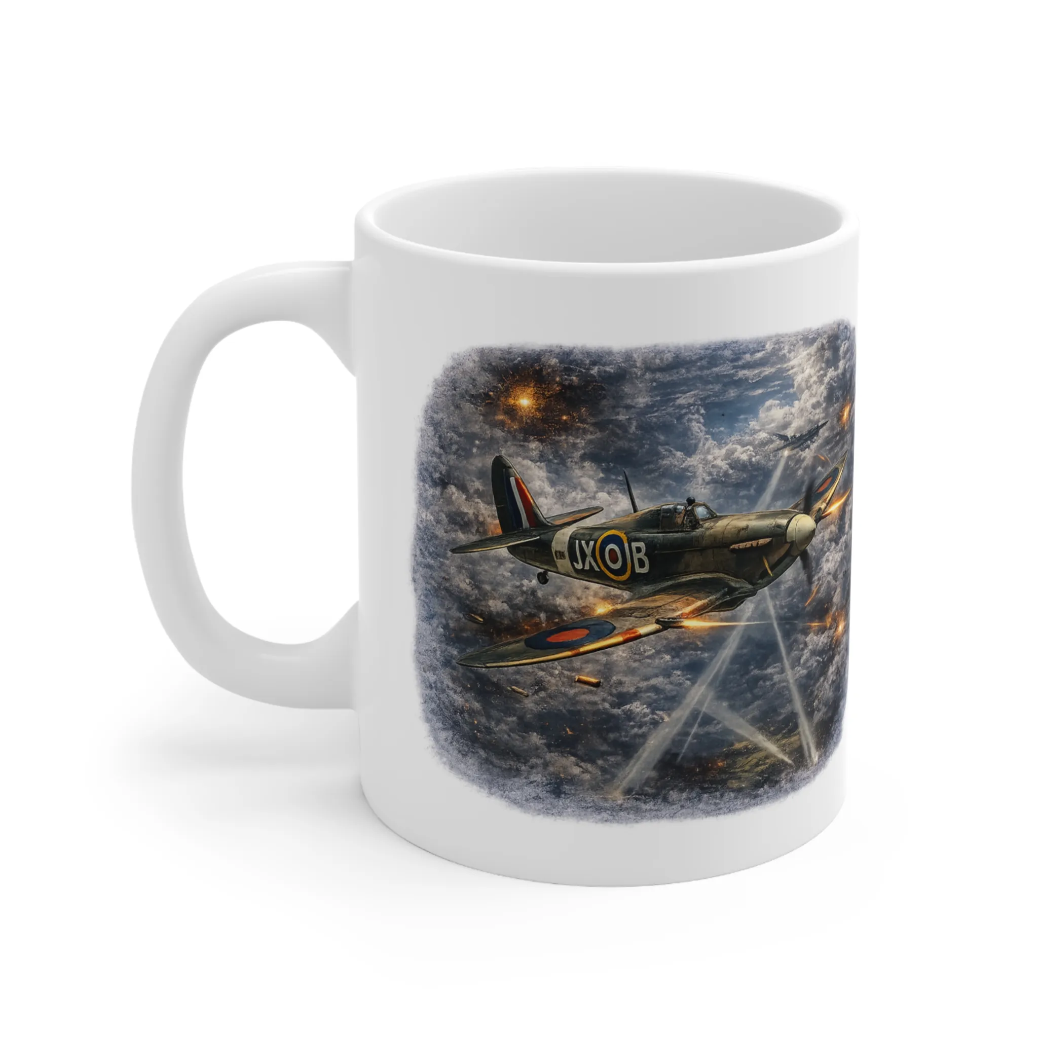 RAF Legends - Hurricane Night Watch Searchlight Scene - Mug - Image 4