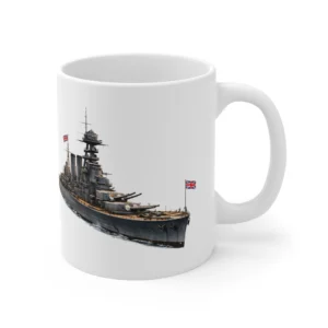Naval Warfare - HMS Hood - Clean Cutout - Mug