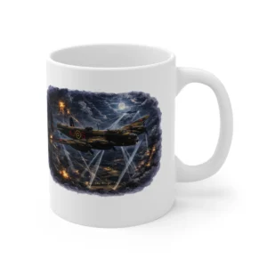 RAF Legends - Lancaster - Night Watch Searchlight Scene - Mug