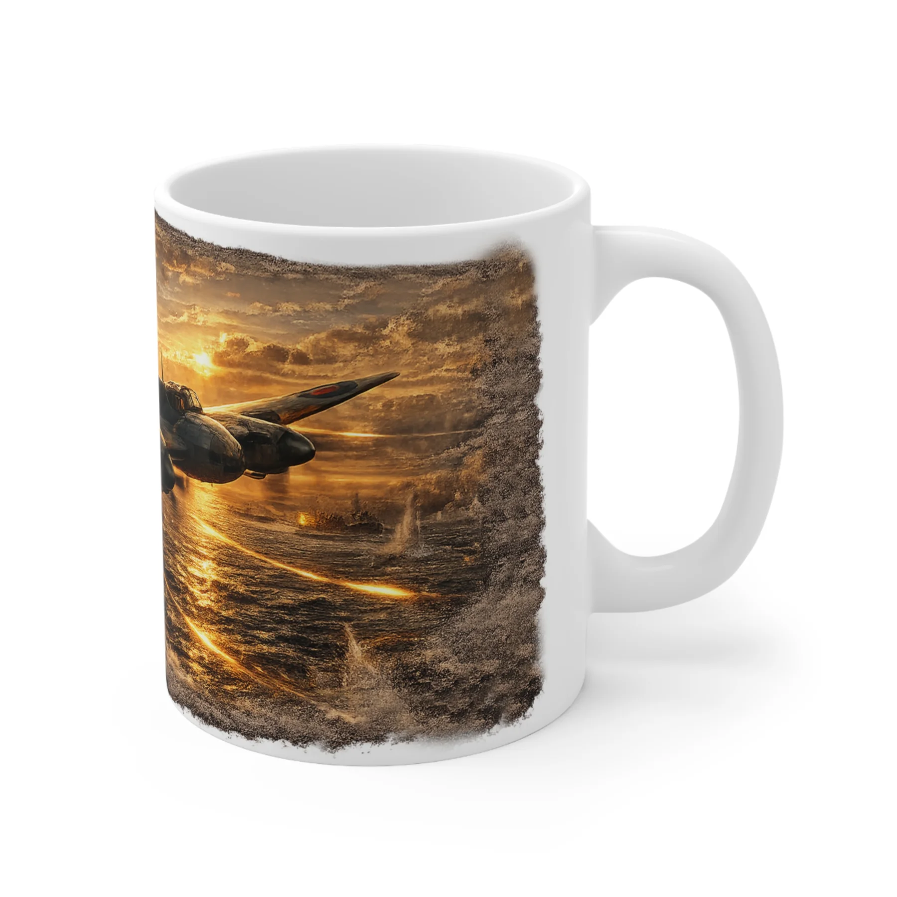 RAF Legends - Mosquito Coastal Strike Scene - Mug - Image 5