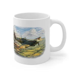 RAF Legends - Spitfire Patrol Over English Countryside - Mug