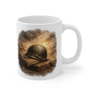 Ground Warfare - US M1 Helmet - Field Rest Scene - Mug