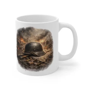 Ground Warfare - German Stahlhelm - Battle Scene - Mug