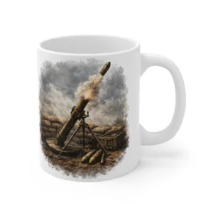 Ammunition & Weapons - Mortar - Battlefield Launch Scene - Mug