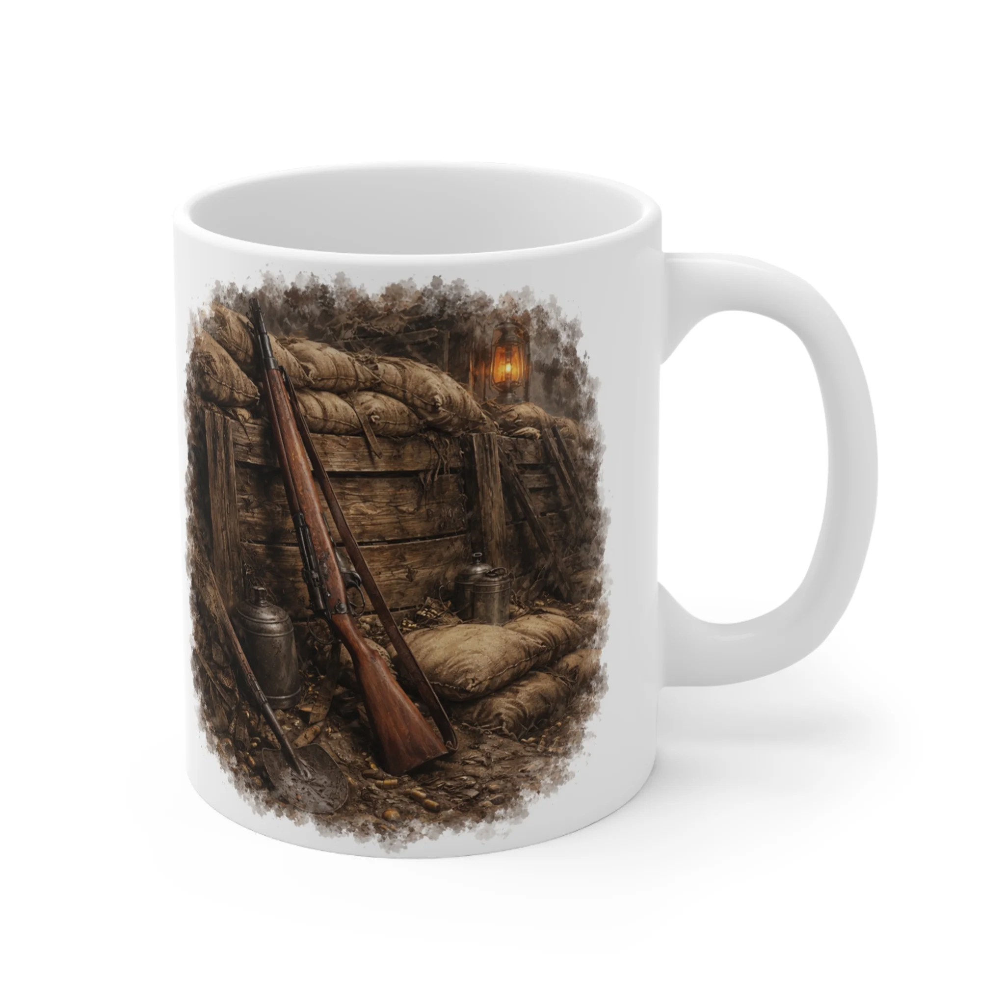 Ammunition & Weapons - Lee Enfield - Trench Scene - Mug