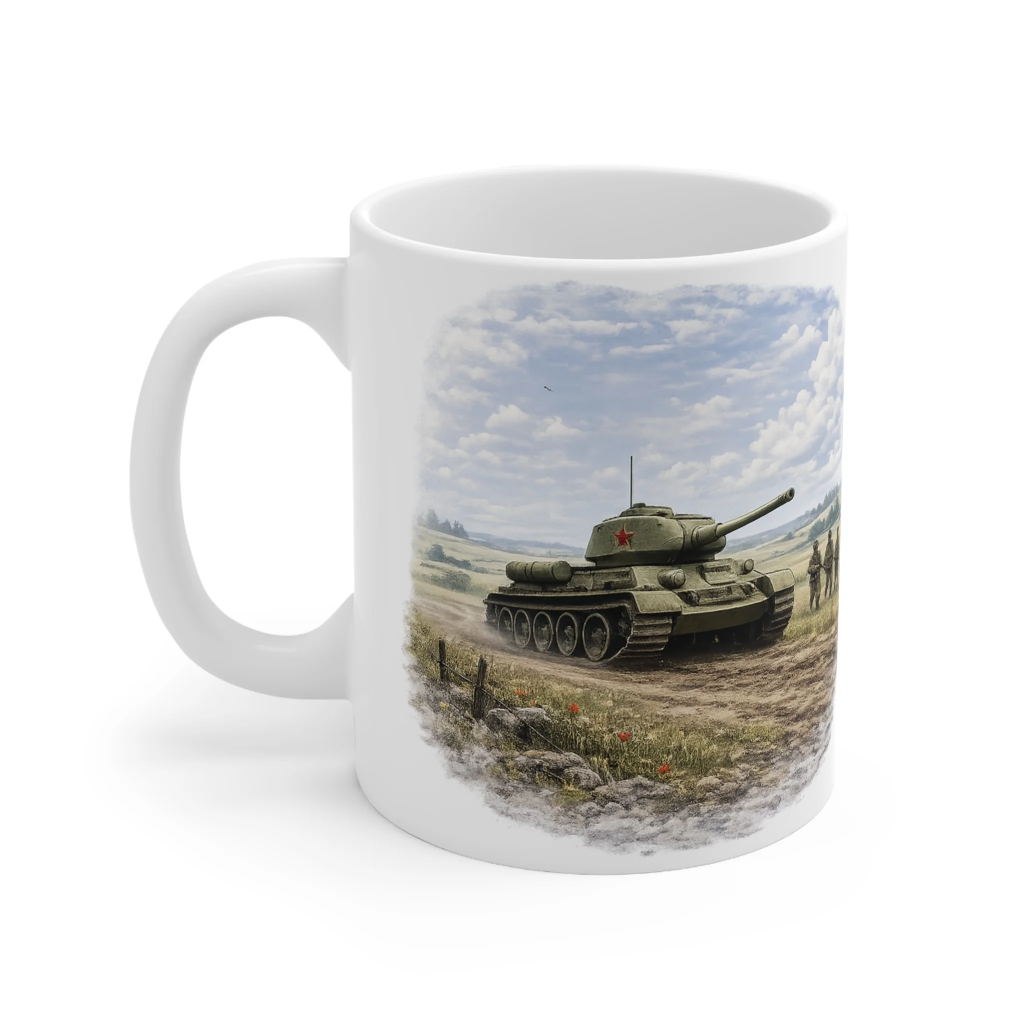 Ground Warfare - T-34 Daytime Patrol Scene - Mug - Image 2