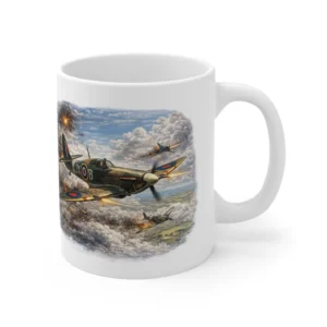 RAF Legends - Hurricane Dogfight Tracer Fire Scene - Mug