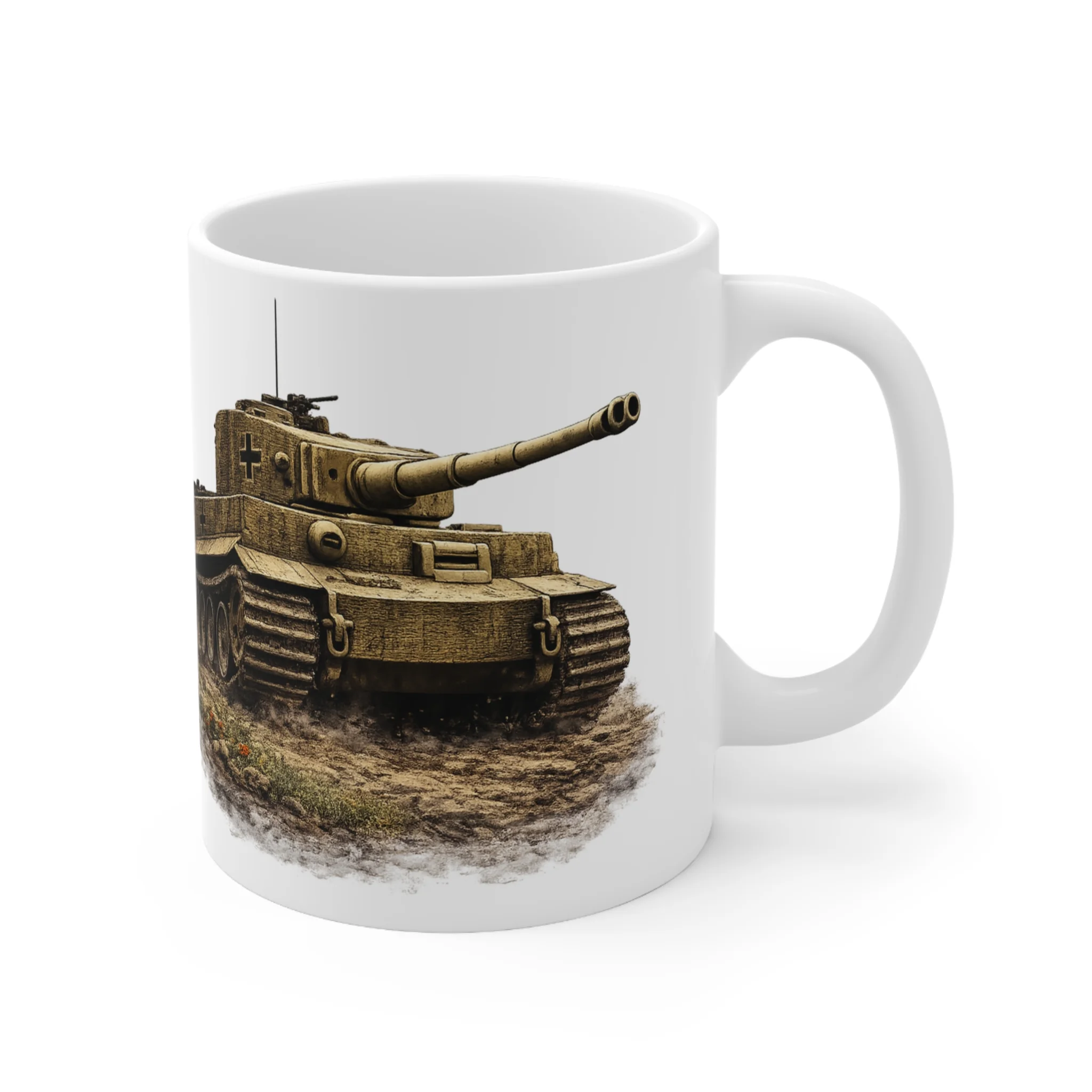 Ground Warfare - Tiger I Clean Cutout Tank - Mug
