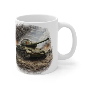 Ground Warfare - T-34 Breakthrough Battle Scene - Mug