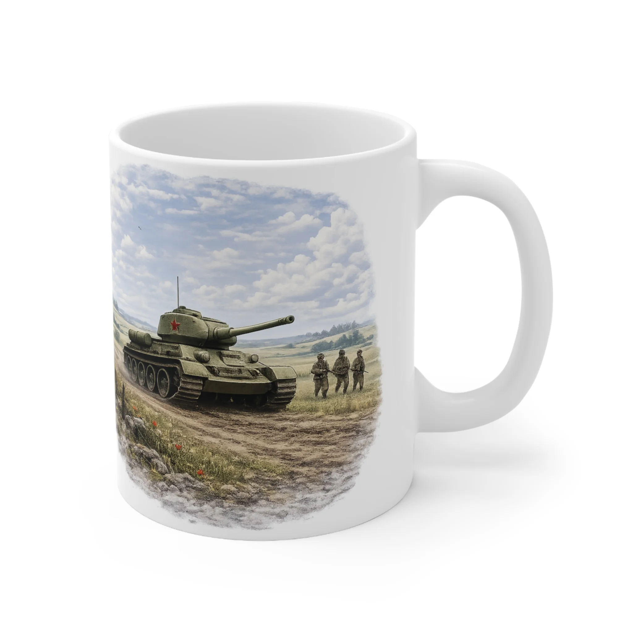 Ground Warfare - T-34 Daytime Patrol Scene - Mug