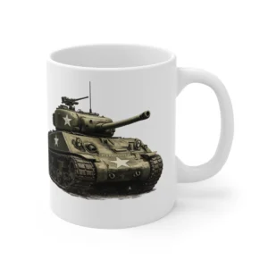 Ground Warfare - Sherman Tank Clean Cutout - Mug