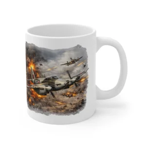 RAF Legends - Mosquito Dogfight Battle Scene - Mug