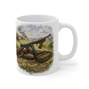 Ammunition & Weapons - Thompson Submachine Gun - Field Rest Scene - Mug